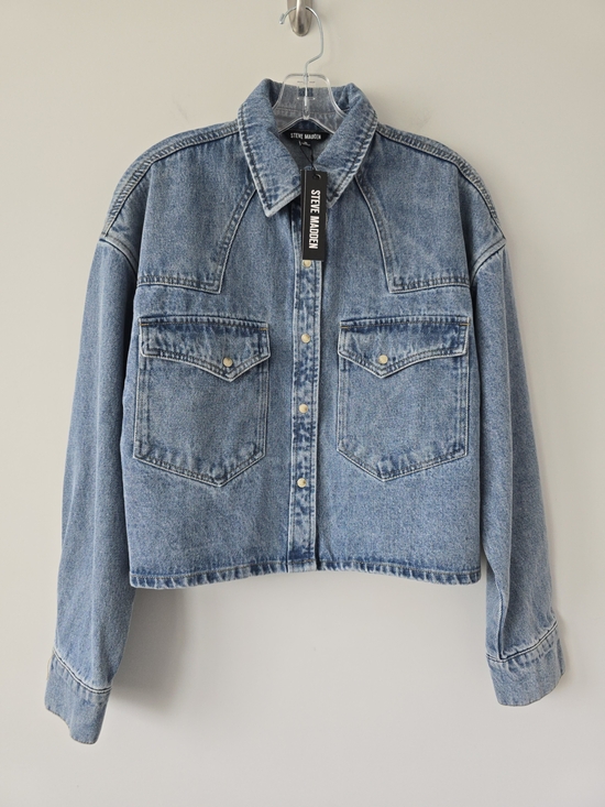 Steve Madden Jackets & Blazers - Steve Madden Rafi Denim Shirt Jacket Women S Blue NWT Cropped Shacket